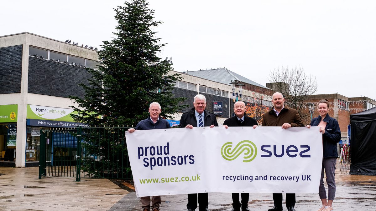 Proud sponsors Merseyside Christmas tree